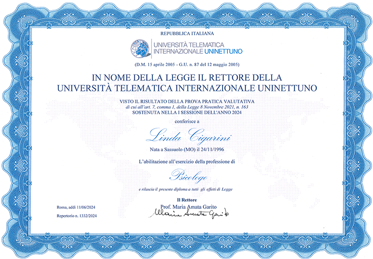 Abilitazione Psicologa